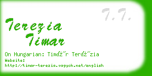 terezia timar business card